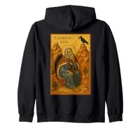 Icona Cristiana ortodossa del profeta Elia Felpa con Cappuccio