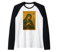 Icona Cristiana ortodossa della Vergine Maria del Lamento Maglia con Maniche Raglan