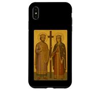 Icona cristiana ortodossa di Costantino ed Elena Custodia per iPhone XS Max