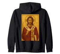 Icona Cristiana ortodossa di Cristo dell'Eucaristia Felpa con Cappuccio