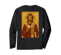 Icona Cristiana ortodossa di Cristo dell'Eucaristia Maglia a Manica