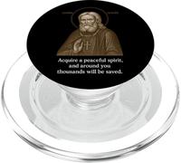 Icona cristiana ortodossa di San Serafino di Sarov PopSockets PopGrip per MagSafe