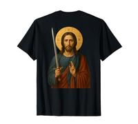 Icona Cristiana ortodossa su Gesù Cristo con la Spada Maglietta