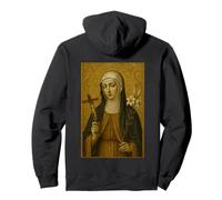 Icona Cristiano-cattolica di Santa Caterina da Siena Felpa con Cappuccio
