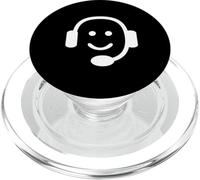 Icona Cuffia Call Center Gamer Support Design PopSockets PopGrip per MagSafe