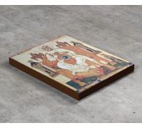 ICONA DELLA SANTA TRINITÀ di Rublev Andrei, greco-ortodossa, stampa su tela a...
