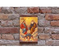 ICONA DELLA SANTISSIMA TRINITÀ Icona cattolica Religione cristiana Stampa...