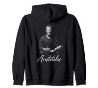 Icona dello studioso di filosofia Greca Antica di Aristotele Felpa con Cappuccio