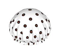 Icona di amore su sfondo bianco Cuffia da impermeabile, Cuffia elastica per capelli da bagno Cuffia da bagno per capelli con protezione ambientale, Doppio strato impermeabile Cappello da docc