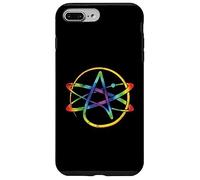 Icona di ateismo colorato, atomo, ateo, religione, logica agnostica. Custodia per iPhone 7 Plus/8 Plus