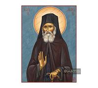 Icona Greco-Ortodossa San Paisios (14 x 19 cm)