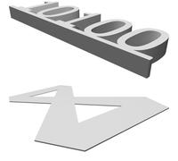 Icona Microsoft Visual Studio Decorazione Codice Binario Regalo Stampata 3D