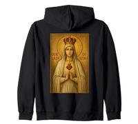 ICona Nostra Signora di Fatima - Pellegrini cattolici Felpa con Cappuccio