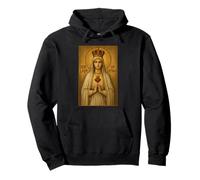 ICona Nostra Signora di Fatima - Pellegrini cattolici Felpa con Cappuccio