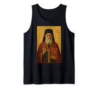 Icona ortodossa Cristiana di San Nectarios di Aegina Canotta