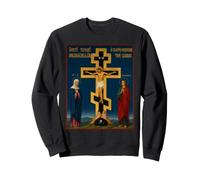 Icona ortodossa della Crocifissione della Theotokos e di San Felpa