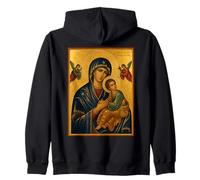 Icona ortodossa della Madonna del Perpetuo Soccorso Felpa con Cappuccio
