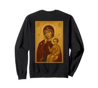 Icona ortodossa della Theotokos e del Bambino Gesù Cristo Felpa