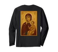 Icona ortodossa della Theotokos e del Bambino Gesù Cristo Maglia a Manica