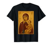 Icona ortodossa della Theotokos e del Bambino Gesù Cristo Maglietta