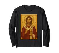 Icona ortodossa di Cristo Eucaristia Maglia a Manica
