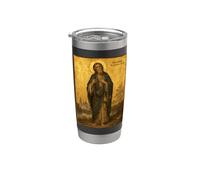 Icona ortodossa di San Gabriele il Matto per Cristo Bicchiere termico in acciaio inox doppia parete