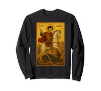 Icona ortodossa di San Giorgio e Il Drago Felpa