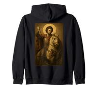 Icona ortodossa di San Giorgio e Il Drago Felpa con Cappuccio