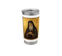 Icona ortodossa di San Giuseppe Esicasta Bicchiere termico in acciaio inox doppia parete