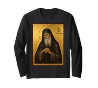 Icona ortodossa di San Giuseppe Esicasta Maglia a Manica