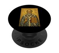 Icona ortodossa di San Gregorio il Teologo PopSockets PopGrip Adesivo