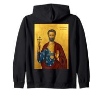 Icona ortodossa di San Longino Il Centurione Felpa con Cappuccio