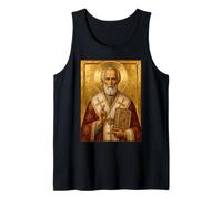 Icona ortodossa di San Nicola di Myra Canotta