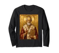 Icona ortodossa di San Nicola di Myra Maglia a Manica