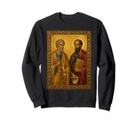 Icona ortodossa di San Pietro e San Paolo Felpa