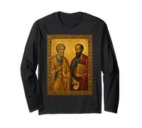 Icona ortodossa di San Pietro e San Paolo Maglia a Manica