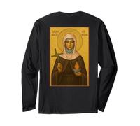 Icona ortodossa di Santa Brigida d'Irlanda Maglia a Manica