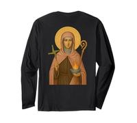 Icona ortodossa di Santa Brigida d'Irlanda Maglia a Manica