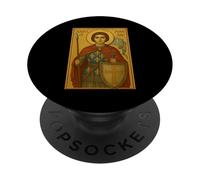 Icona ortodossa di Santa Giovanna d'Arco PopSockets PopGrip Adesivo