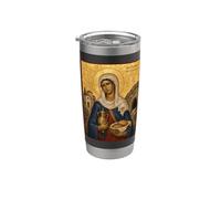 Icona ortodossa di Santa Marta Sorella di Lazzaro Bicchiere termico in acciaio inox doppia parete