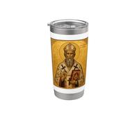Icona ortodossa di Sant'Agostino d'Ippona Bicchiere termico in acciaio inox doppia parete