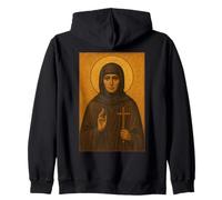 Icona ortodossa di St Maria Skobtsova di Parigi Felpa con Cappuccio