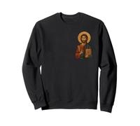 Icona ortodossa greca del Signore Gesù Cristo Felpa