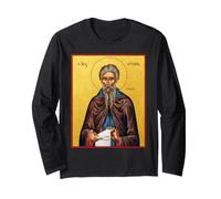 Icona ortodossa San Ciriaco l'Anacoreta Maglia a Manica