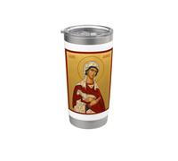 Icona ortodossa Sant'Agnese Bicchiere termico in acciaio inox doppia parete