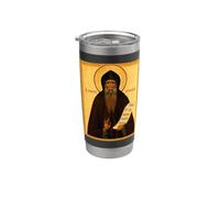 Icona ortodossa Sant'Ambrogio di Optina Bicchiere termico in acciaio inox doppia parete