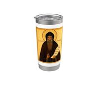 Icona ortodossa Sant'Ambrogio di Optina Bicchiere termico in acciaio inox doppia parete