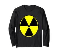 Icona Radiazione Avvertimento Simbolo Pericolo Nucleare Maglia a Manica