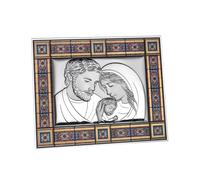 Icona Sacra cattedrale rosso 23x19 cm Beltrami con argento Miro Silver