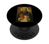 Icona sacra cattolica di San Domenico di Guzman PopSockets PopGrip Adesivo